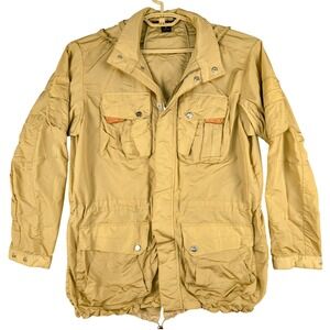 Ralph Lauren Lightweight Anorak Jacket Hooded‎ Utility Pockets Beige M